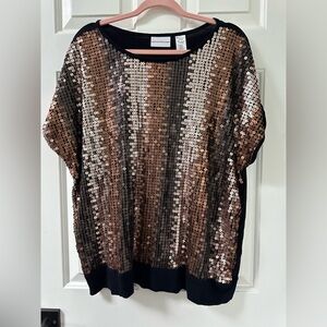 Alfred Dunner Sequin Top